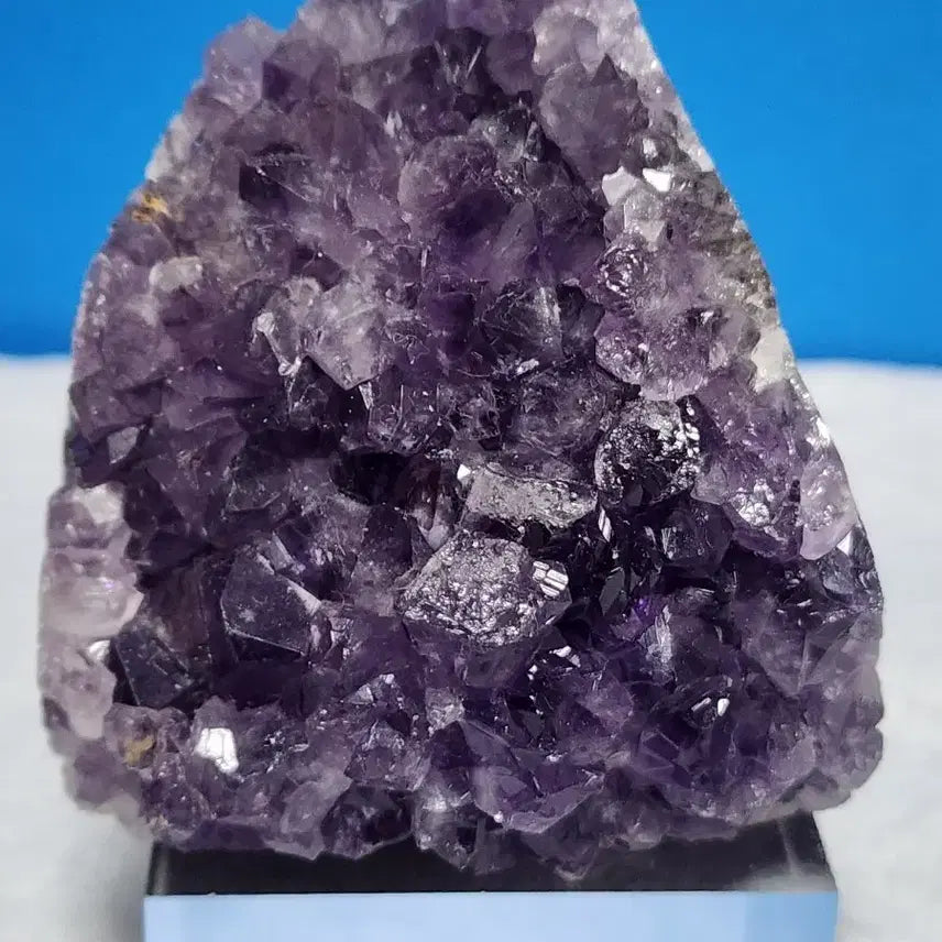 [BUNJANG] Natural Amethyst Crystal Cluster with Stand / 천연 자수정 원석 + 받침대