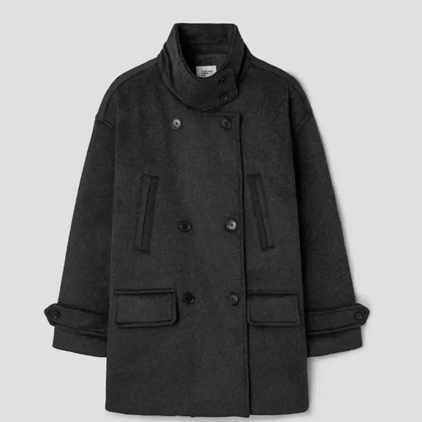 [BUNJANG] 8seconds Oversized Peacoat Ash / 에잇세컨즈 오버핏 피코트 에쉬