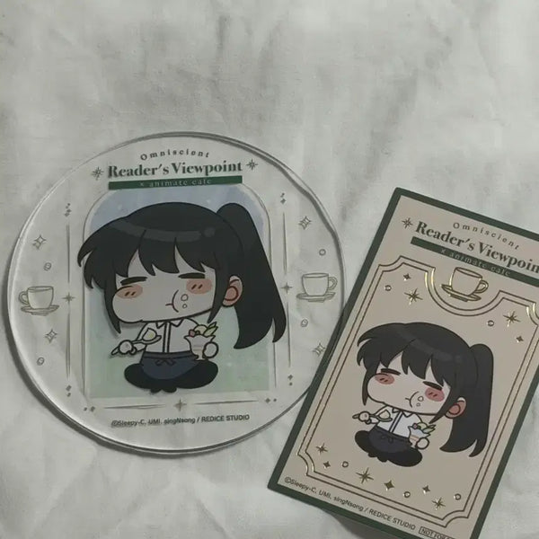 [BUNJANG] Omniscient Reader's Viewpoint Animate Cafe Collaboration Lee Jihye Bundle Acrylic Coaster & Gold Foil Photocard / 전독시 애니메이트 콜라보 카페 이지혜 일괄 아크릴 코스터 금박 포카