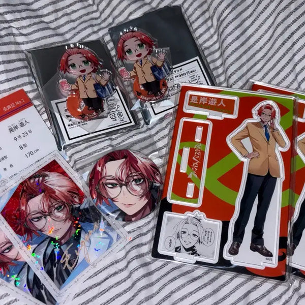 [BUNJANG] Phantom Busters Eugene Original Drawing Diorama Acrylic Badge & Clear Card Set / 팬텀버스터즈 유진 원화 디오라마 아크릴 뱃지 클리어카드