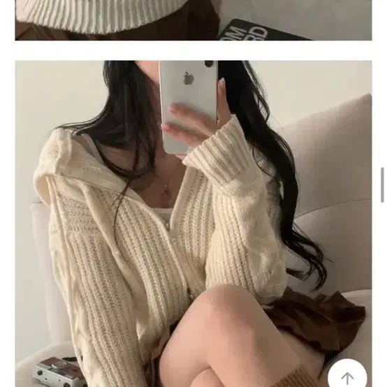[BUNJANG] Avery Knit Zip-Up Sweater / 에이블리 꽈배기니트집업