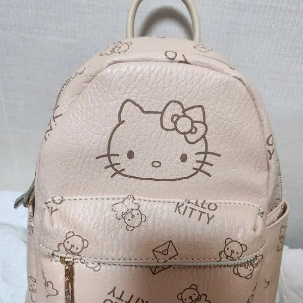 [BUNJANG] Hello Kitty Beige Backpack / 헬로키티  백팩 베이지