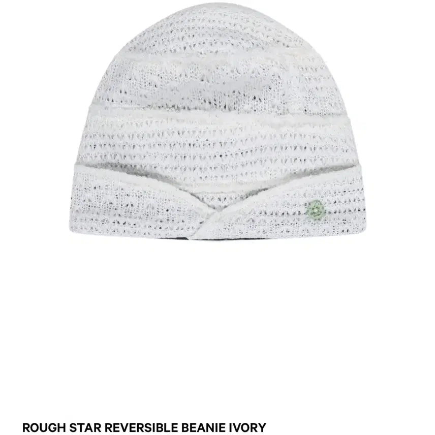 [BUNJANG] Koiseyo Rough Star Reversible Beanie Ivory / 코이세이오 러프 스타 리버시블 비니 아이보리