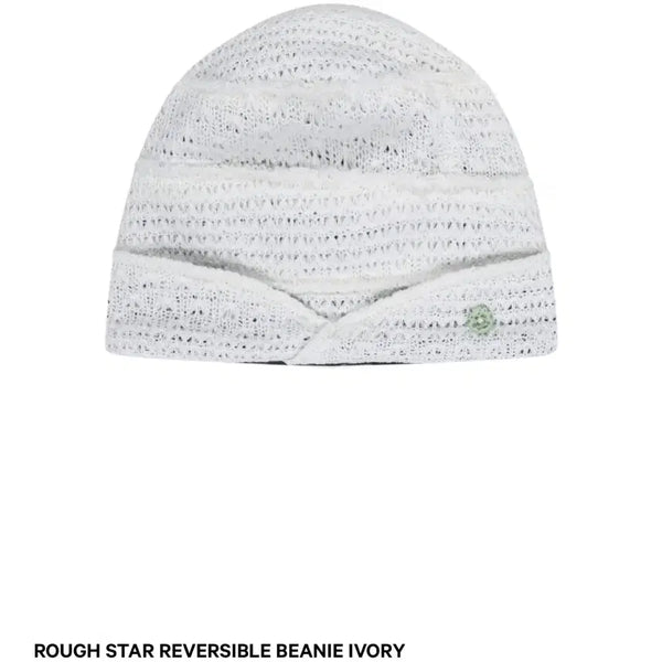 [BUNJANG] Koiseyo Rough Star Reversible Beanie Ivory / 코이세이오 러프 스타 리버시블 비니 아이보리