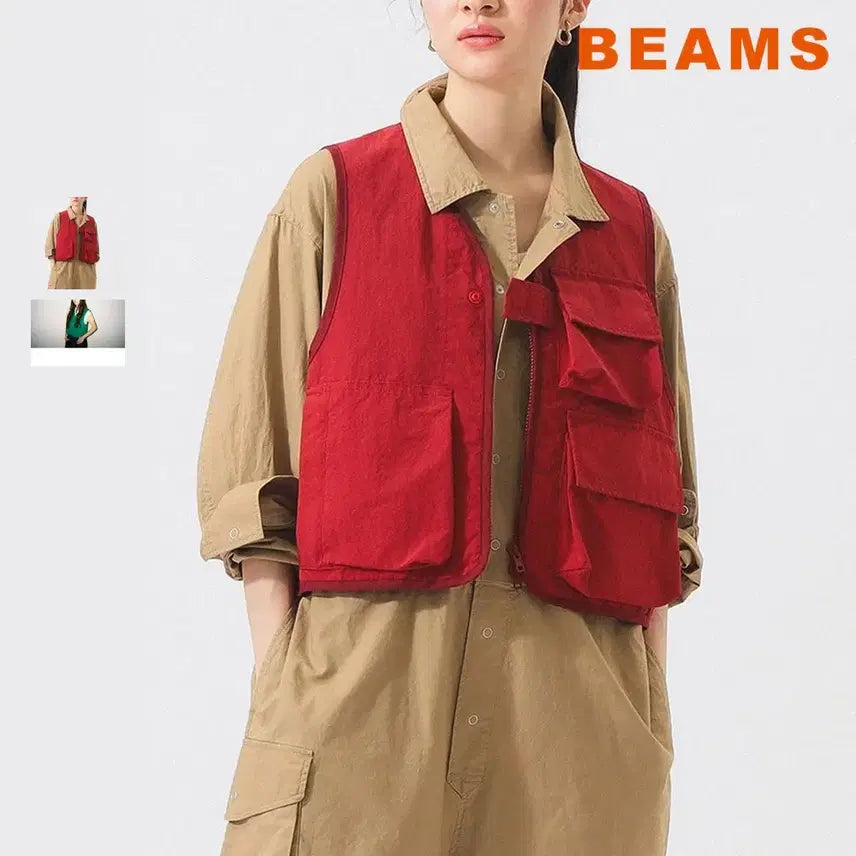 [BUNJANG] BEAMS BOY US Navy Crew Vest / 빔즈 보이 US네이비 크루 베스트