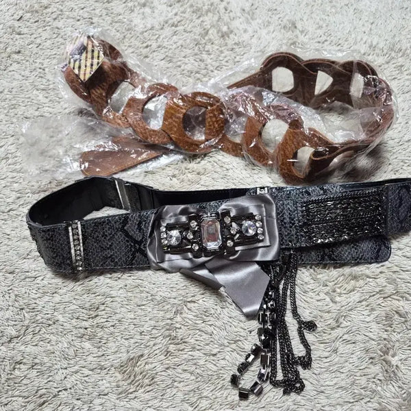 [BUNJANG] Decorative Belt Set - 2 Pieces / 장식 벨트 2개 세트