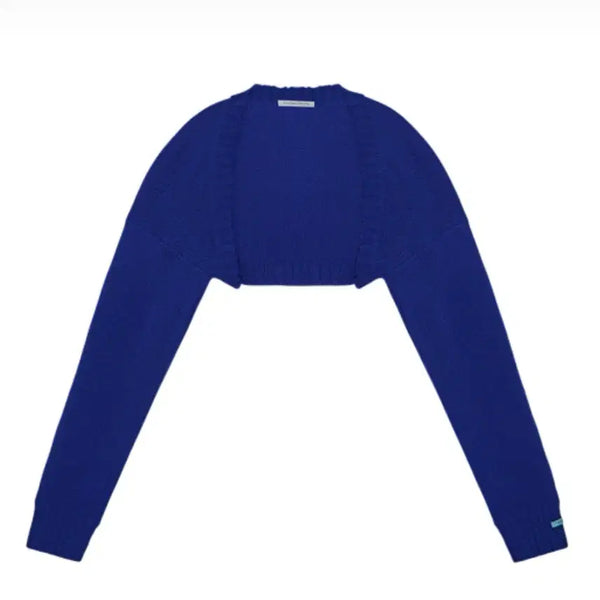[BUNJANG] InstantFunk Alpaca Knit Bolero Blue / (옷장 정리) 인스턴트펑크 알파카 니트 볼레로 블루
