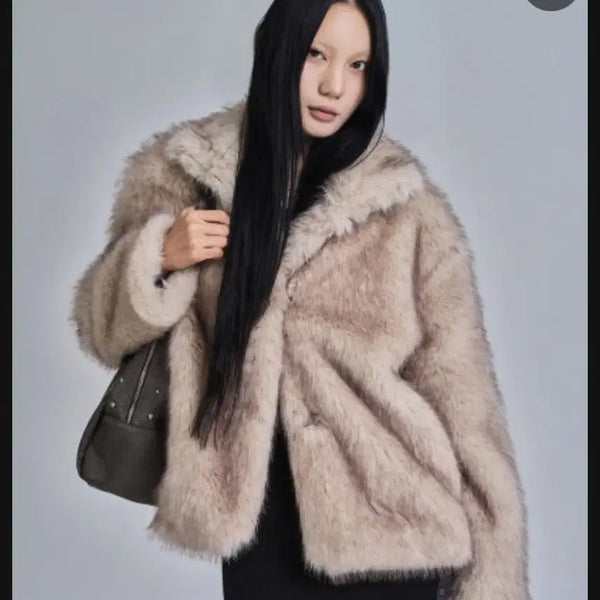 [BUNJANG] AZON Bibi Faux Fur Jacket / 애즈온 비비 퍼자켓
