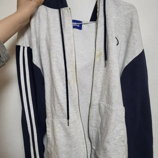 [BUNJANG] Cross Zip-Up Hoodie Size 2 / 크로스 후드집업 2사이즈
