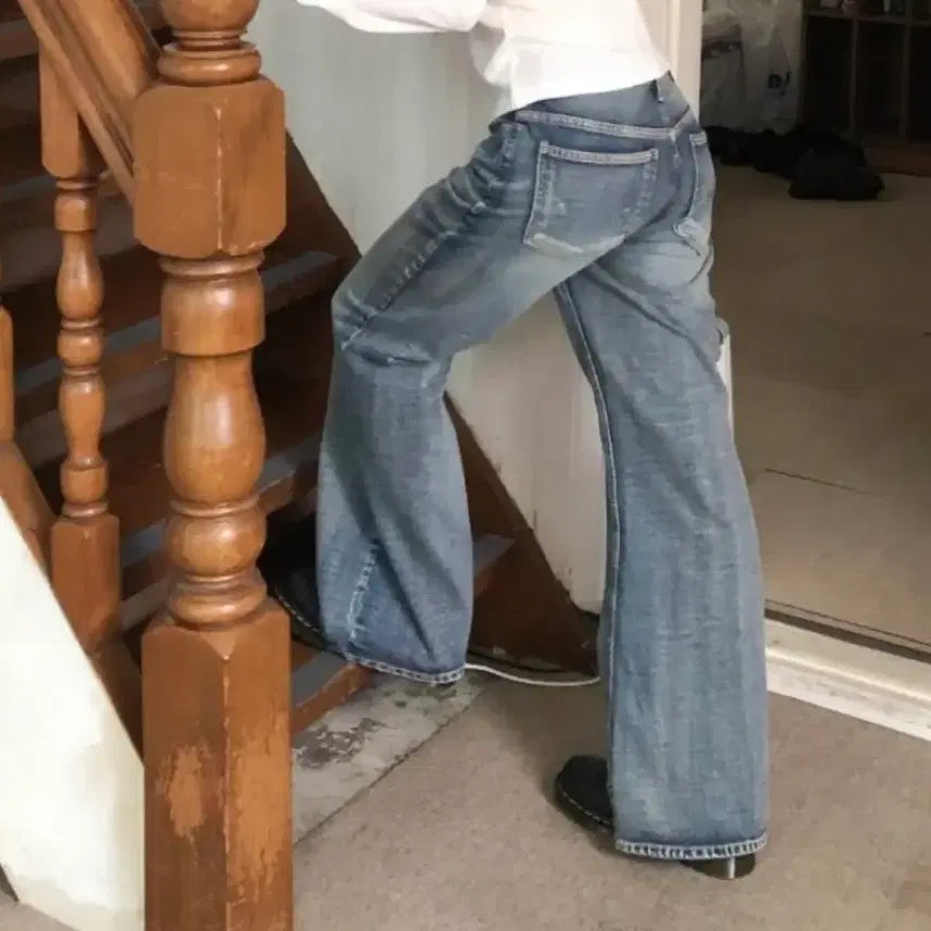 [BUNJANG] LoopOn Boy Flare Denim Jeans L / 루프온 보이 플레어 데님 진 L