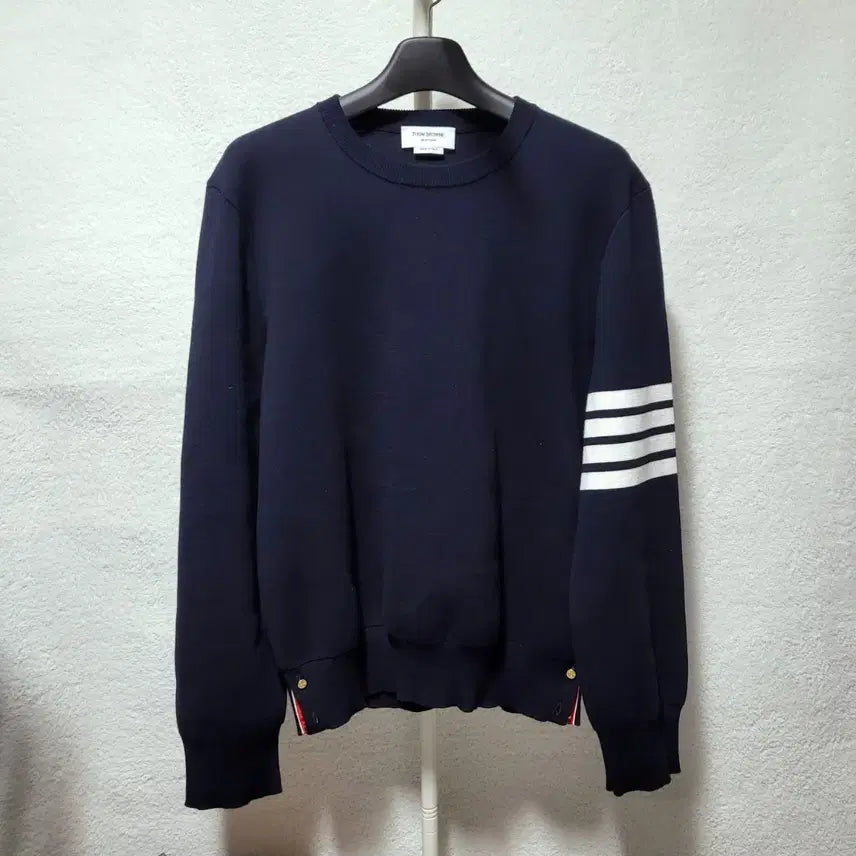 [BUNJANG] Thom Browne Milano Stitch Gold Button Knit / [2회착용/씰미제거] 4 / 톰브라운 밀라노 스티치 금장 니트