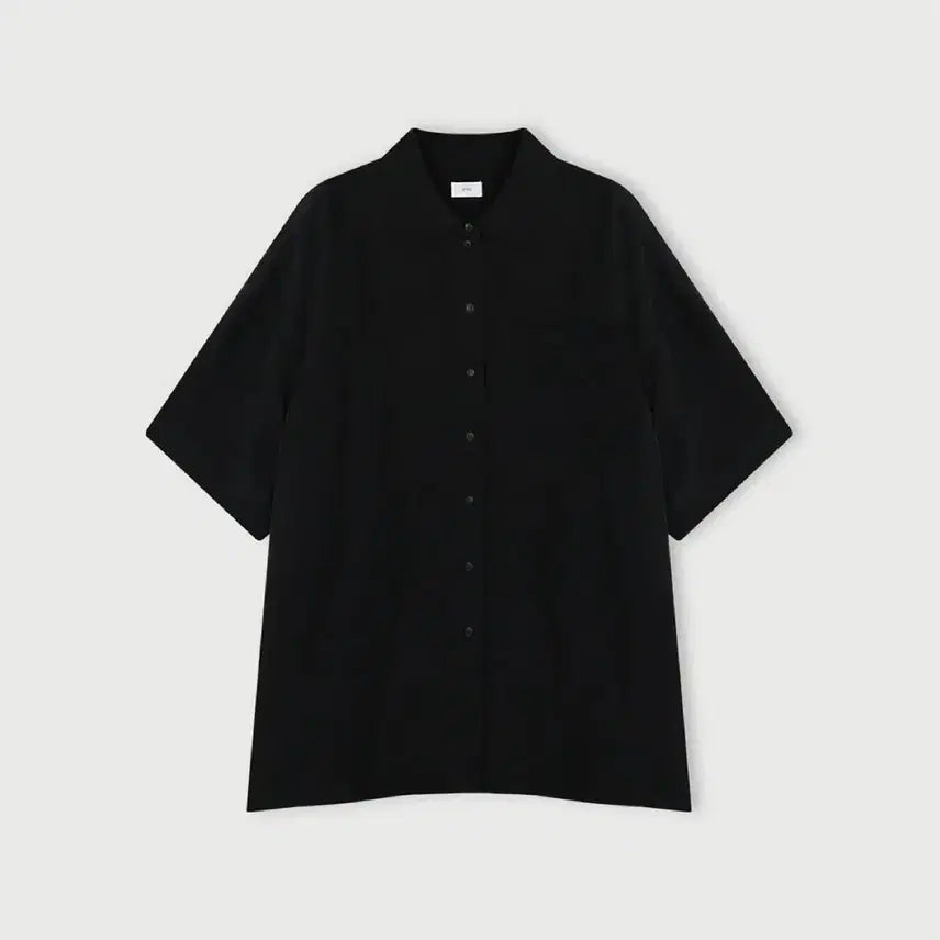 [BUNJANG] Ethos Cupro Shirt Black / 에토스 ETHOS 큐프라 셔츠 블랙