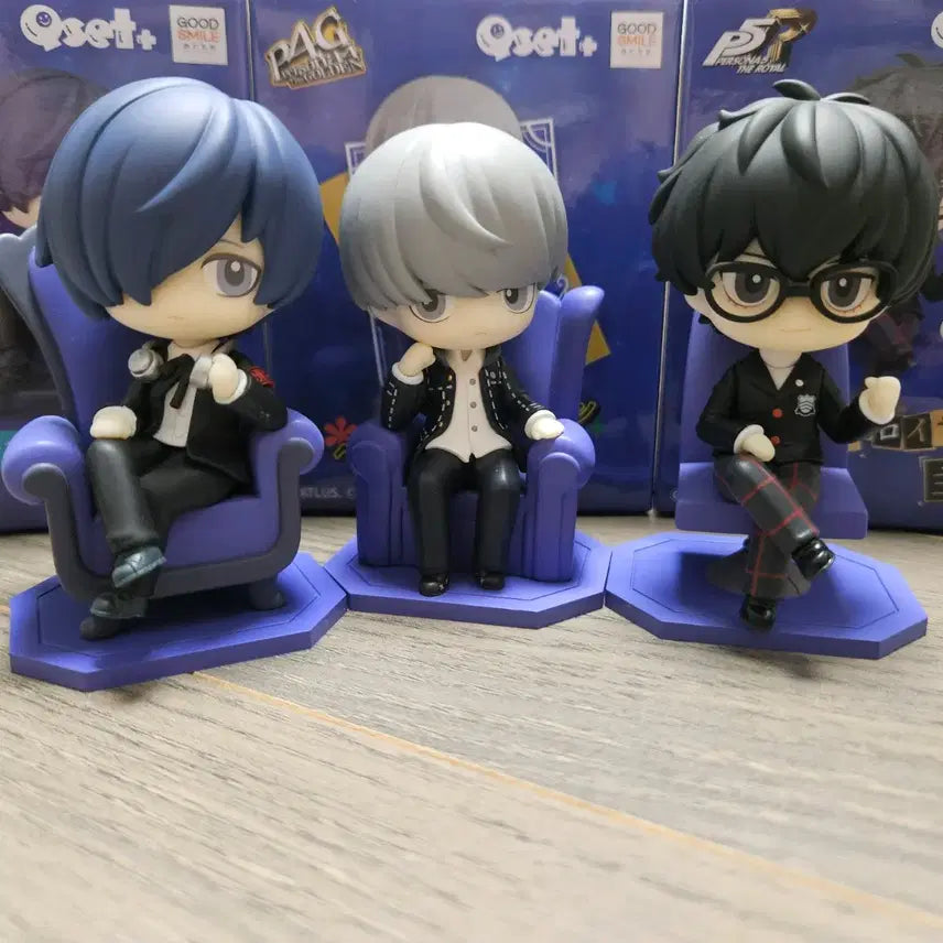 [BUNJANG] Persona Qset Bundle Set Figure / (일괄) 페르소나 주인공 Qset+ 3주 4주 5주 큐셋 피규어