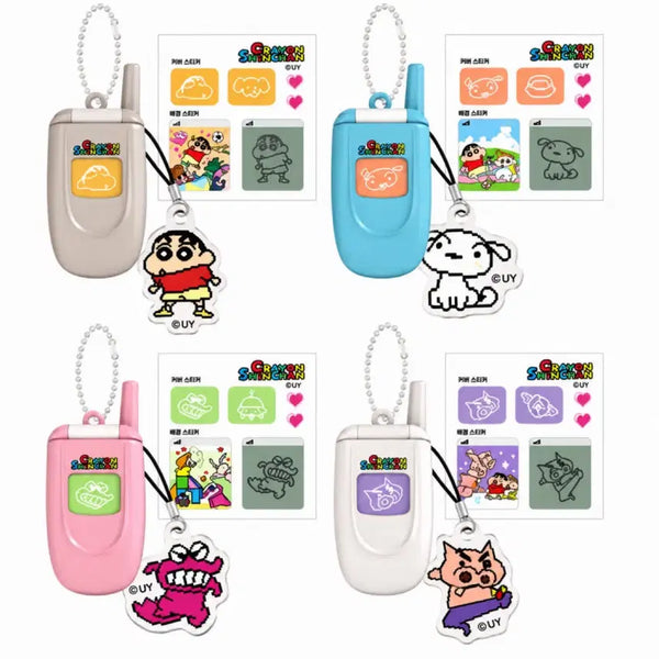 [BUNJANG] Crayon Shin-chan Phone Charm / [정품/확정가챠/캐릭터선택]짱구는못말려 짱구 폴더폰 핸드폰 랜덤 키링 가챠 흰둥이 부리부리대마왕 초코비