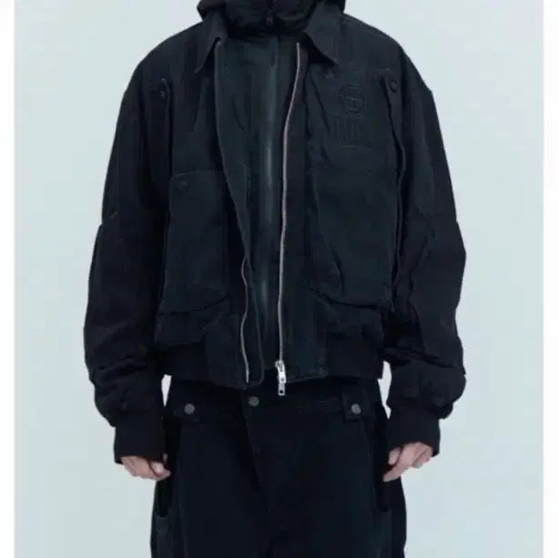 [BUNJANG] Plastic Project Optical Jacket Vest Black / Plastic project optical jacket black