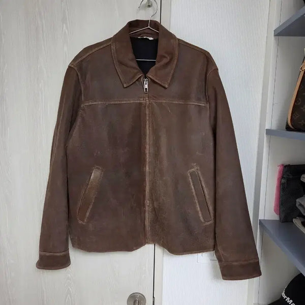 [BUNJANG] Zara Men's Lambskin Leather Jacket / [XL] ZARA 자라 염소가죽 레더 자켓