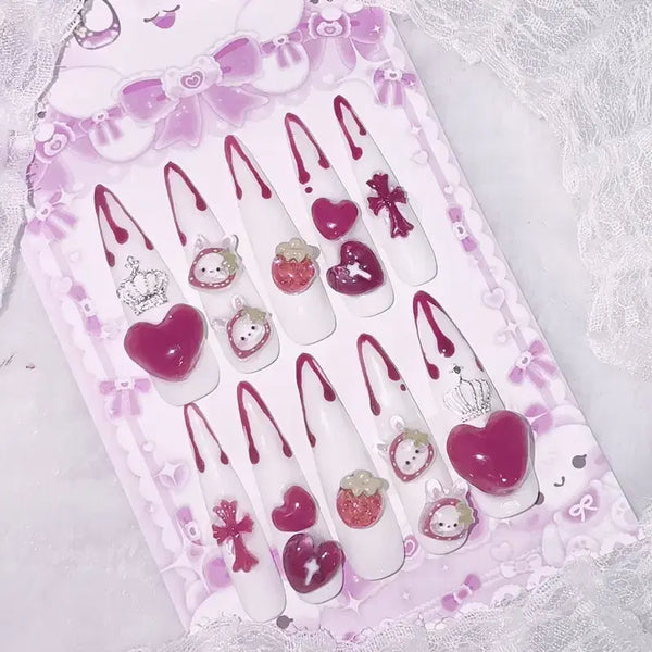 [BUNJANG] Handmade Press-On Nail Tips / 양산형 수제 네일팁