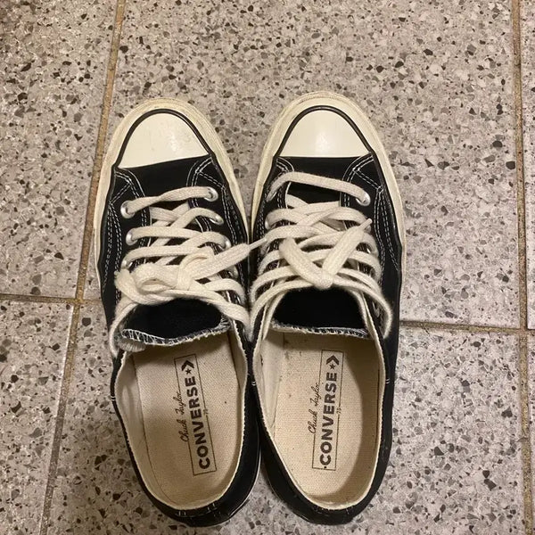 [BUNJANG] Converse Chuck 70 Classic Black Shoes / 컨버스 척70 로우 블랙 245
