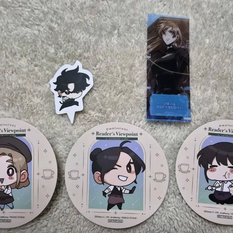 [BUNJANG] Omniscient Reader's Viewpoint Annimate Collaboration Bundle Set Paper Coaster & Bookmark Set / 일괄) 전지적 독자 시점 전독시 애니메이트 콜라보 특전 굿즈 유중혁 유상아 신유승 정희원 이지혜 종이 코스터 만두 픽 책갈피