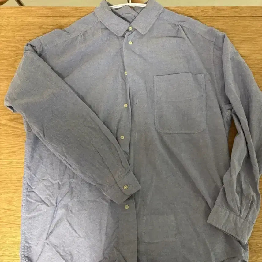 [BUNJANG] Document Back Logo Oxford Shirt Blue L / 도큐먼트 백로고 옥스퍼드셔츠 블루 L