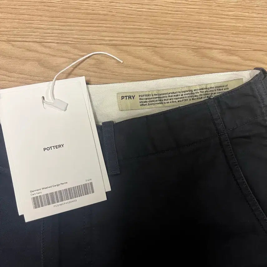 [BUNJANG] Poterry Garment Washed Cargo Dark Navy 3 / 포터리 가먼트 워시드 카고 다크네이비 3
