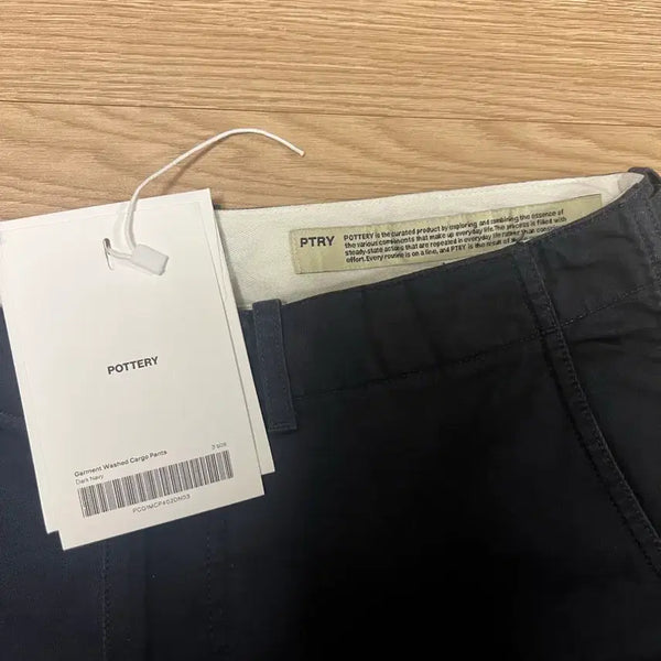 [BUNJANG] Poterry Garment Washed Cargo Dark Navy 3 / 포터리 가먼트 워시드 카고 다크네이비 3
