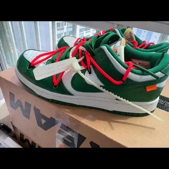 [BUNJANG] Nike x Off-White Dunk Low Pine Green / 나이키 x 오프화이트 덩크 로우 파인 그린 250 정품