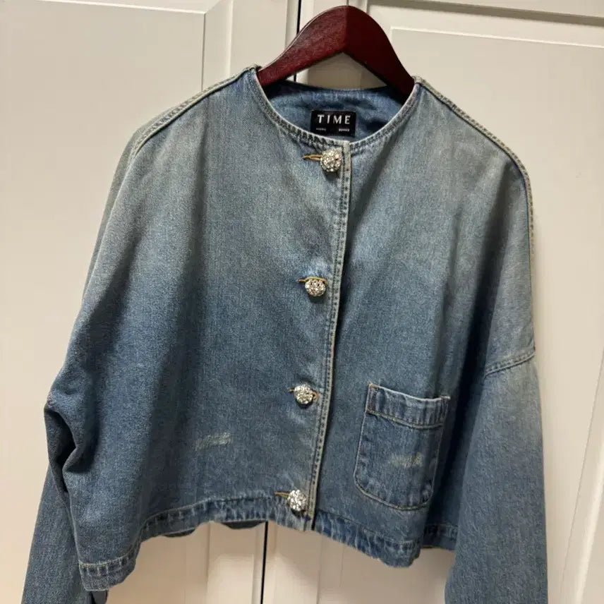 [BUNJANG] TIME Denim Cropped Jacket / 타임 데님 크롭 자켓 최종 할인가