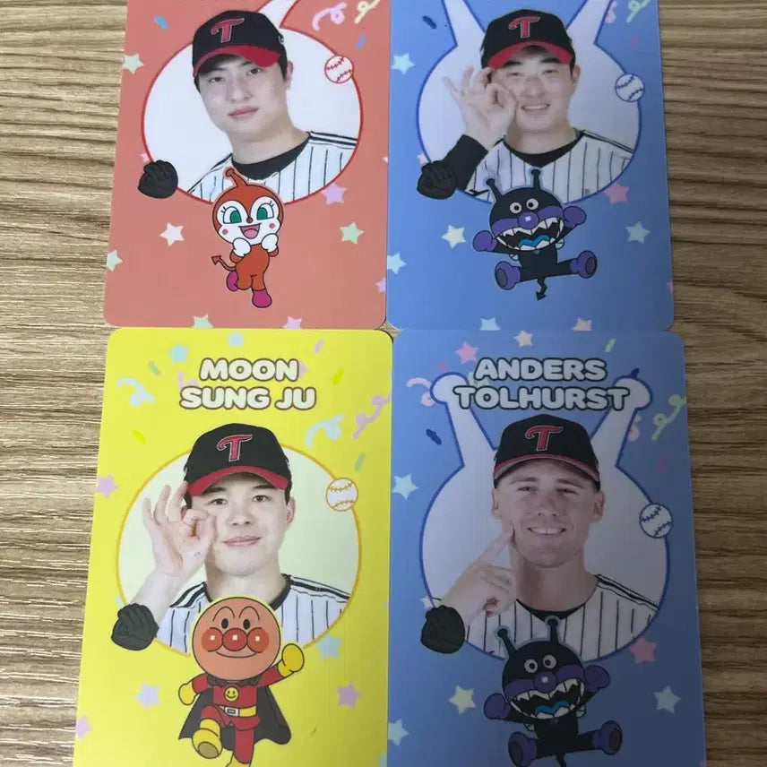 [BUNJANG] LG Twins Anpanman Photocard Bundle Set / 앨지트윈스 호빵맨 포토카드 일괄 판매합니당