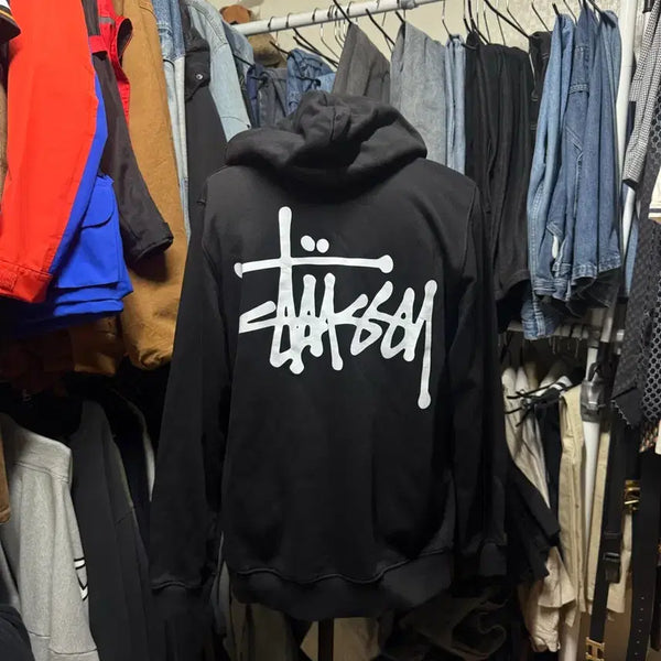 [BUNJANG] Stussy Basic Logo Hoodie / [M] 스투시 베이직로고 후드티