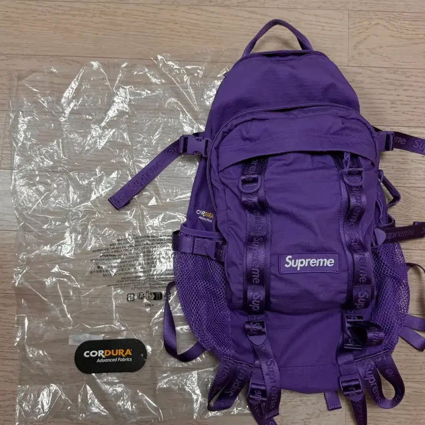 [BUNJANG] Supreme Purple Backpack SS26 / Supreme Backpack Purple - 26SS