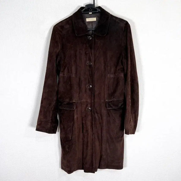 [BUNJANG] 90s Goat Suede Leather Coat / 90s 염소가죽 스웨이드 코트 판매