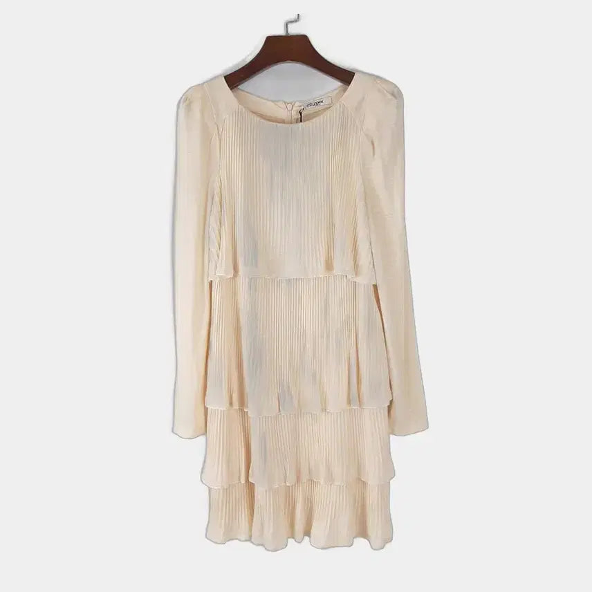 [BUNJANG] JUKE Linen Blend Ruffle Dress S / 주크 모혼방 캉캉 원피스 S