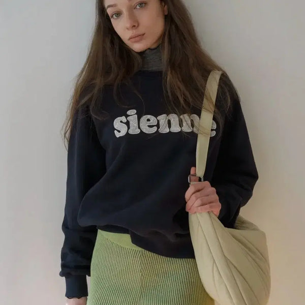 [BUNJANG] Sienne Navy Sweatshirt / 시엔느 맨투맨 네이비