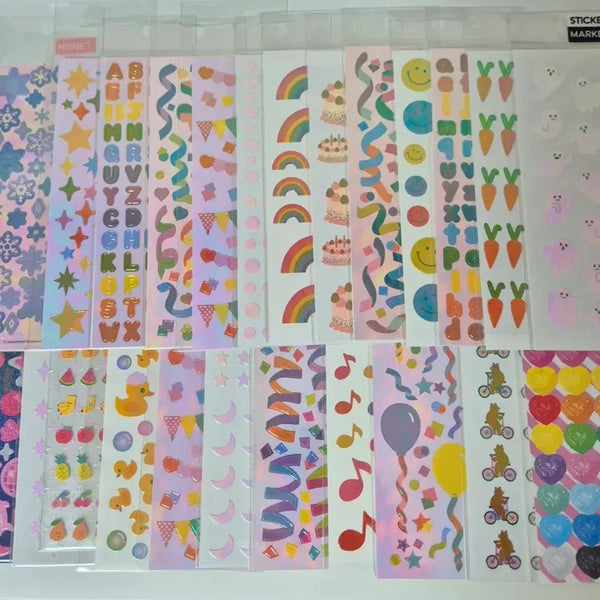 [BUNJANG] Hologram Stickers Pack / *천원* 각종 스티커 홀로그램 텐바이텐 문구 다꾸
