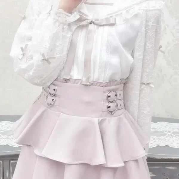 [BUNJANG] Mars Blouse Skirt Set-up / 마즈 블라우스 스커트 양지뢰 지뢰계 셋업 판매