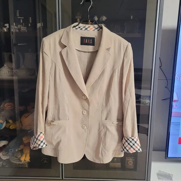 [BUNJANG] Daks Beige Single-Button Jacket (Size 95) / 미사용새상품)) 닥스 베이지 싱글버튼 마자켓 95