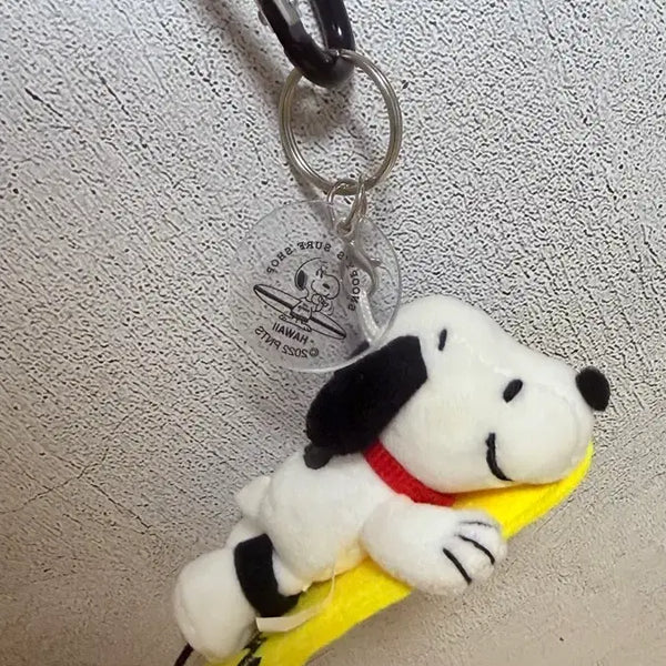 [BUNJANG] Snoopy Surf Shop Acrylic Keychain / 스누피 서프 샵 키링