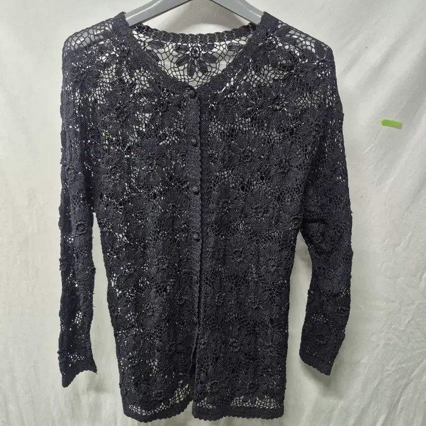 [BUNJANG] Black Lace Cardigan / 검정색 레이스 가디건