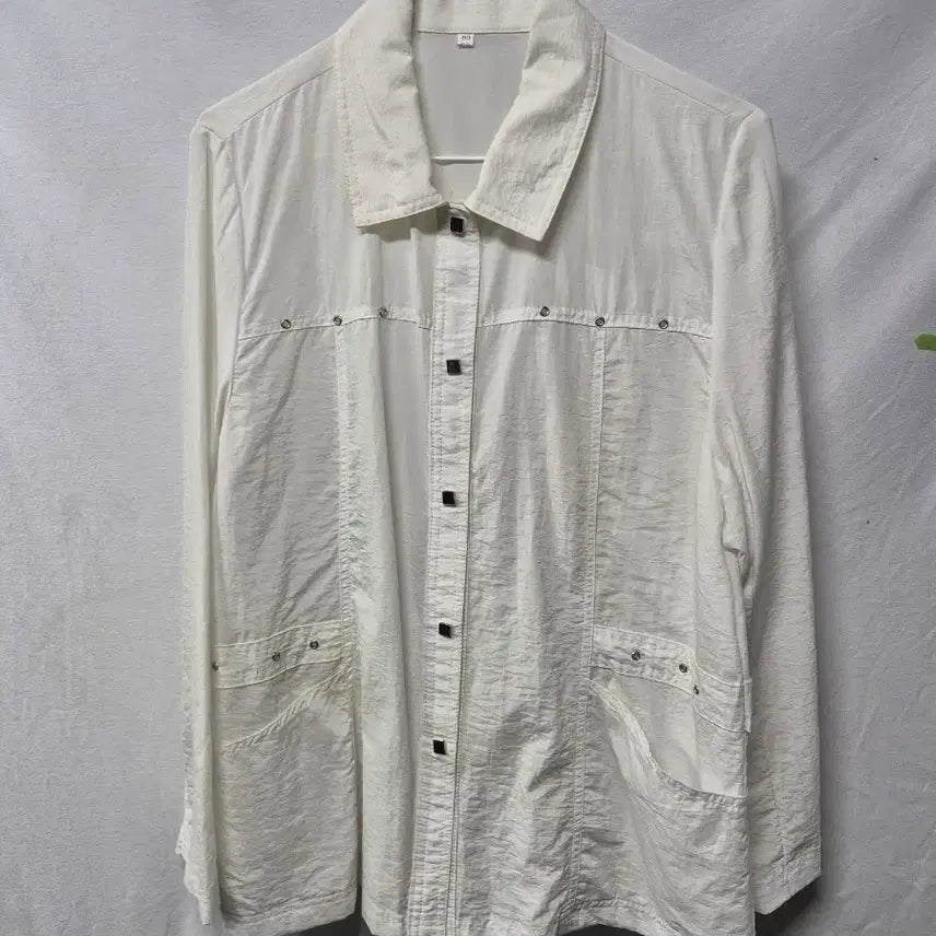 [BUNJANG] White Shirt Jacket Size 88 / 화이트 셔츠 자켓 88