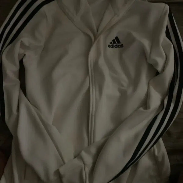 [BUNJANG] Adidas White Track Top Jacket / 아디다스 흰색져지
