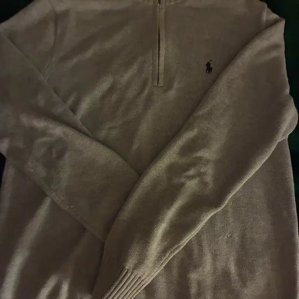 [BUNJANG] Polo Half-Zip Knit / 폴로 반 집업 니트