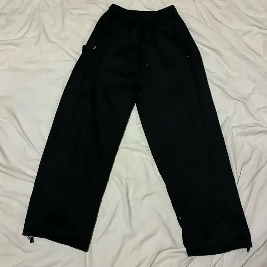 [BUNJANG] Black Y-Pants / 검정색 와이드 팬츠