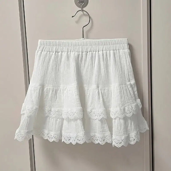[BUNJANG] Ruffle Mini Skirt / 캉캉 미니스커트 데이트룩 캉캉 치마 프릴 스커트