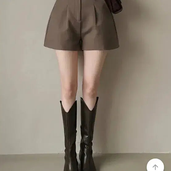 [BUNJANG] Brown Slack Shorts / 슬랙스 숏팬츠 브라운