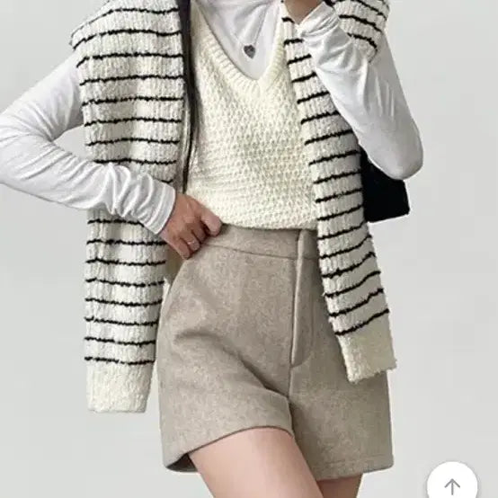 [BUNJANG] Vince Wool Blend Shorts Oatmeal / 모직 빈츠 숏팬츠 오트밀