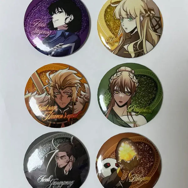 [BUNJANG] Omniscient Reader's Viewpoint Webtoon Bundle Set: Kumajeon Can Badges (Han Sooyoung, Jecheondaeseong, Uriel, Persephone, Cheok Jun-gyeong, Bihyeong, Biyu) / 일괄) 전독시 구마전 캔뱃지 한수영 제천대성 우리엘 페르세포네 척준경 비형 비유