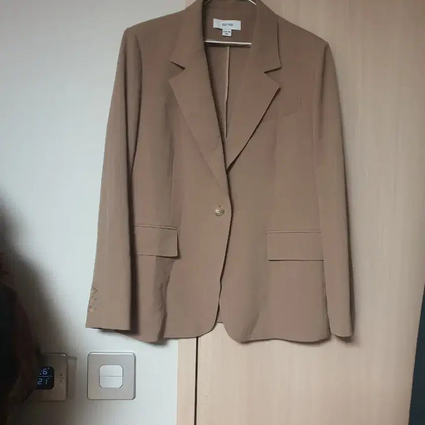 [BUNJANG] EDITED Women's Brown Jacket (Plus Size 77-88) / 빅사이즈 에디티드 여성 브라운 자켓 77 88