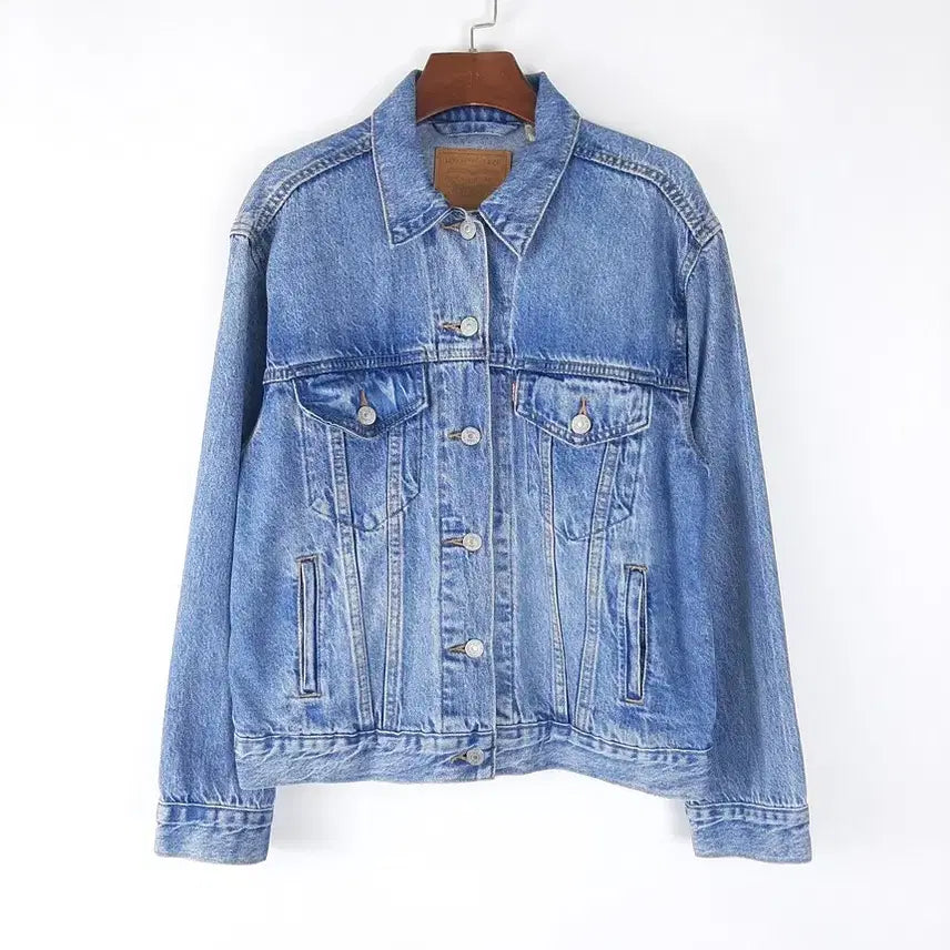 [BUNJANG] Levi's Women's Light Wash Denim Jacket S / 리바이스 여성 연청자켓 S