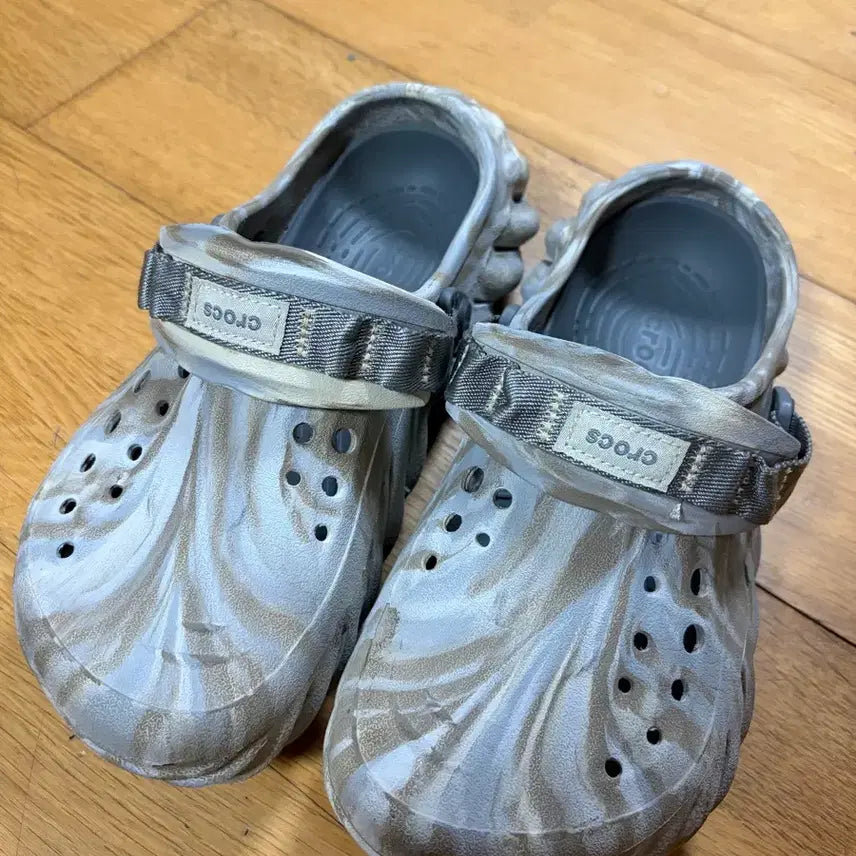 [BUNJANG] Crocs Echo Marbled Clog Bone Multi US 6 / 크록스 에코 마블드 크로그 본 멀티 250